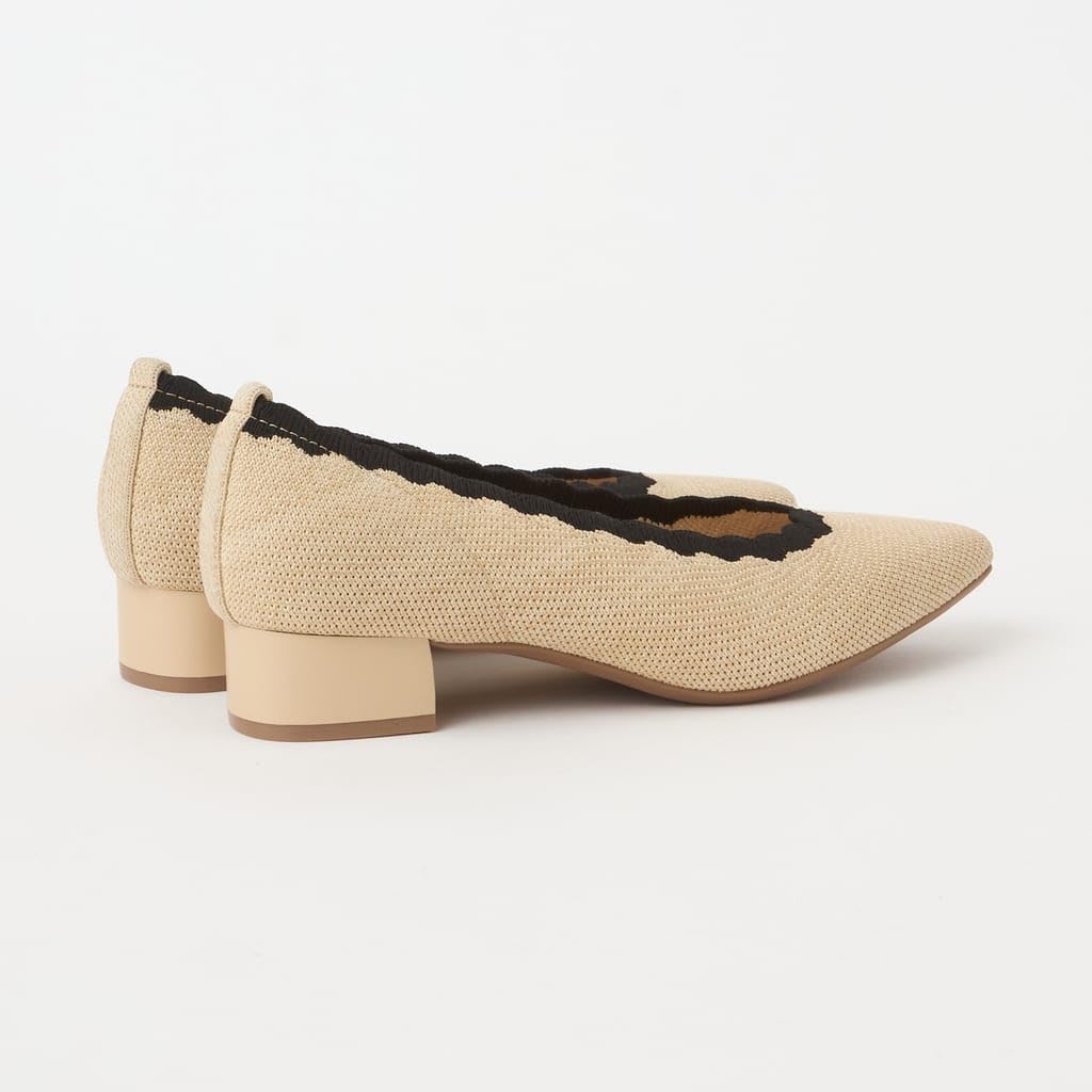 Туфли Kumu на низком каблуке 122215200012 [Diana], бежевые, 24.0 см,