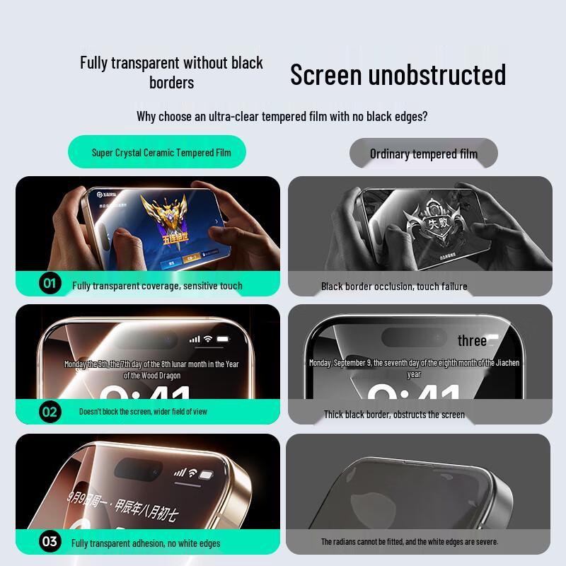 ESR iPhone 16 Pro Max Tempered Glass Screen Protector