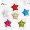 6 шт. сверкающая 3D рождественская подвеска в форме звезды с ремешком, блестящая звезда, украшение для рождественской елки, сделай сам, ремесленный декор для вечеринки