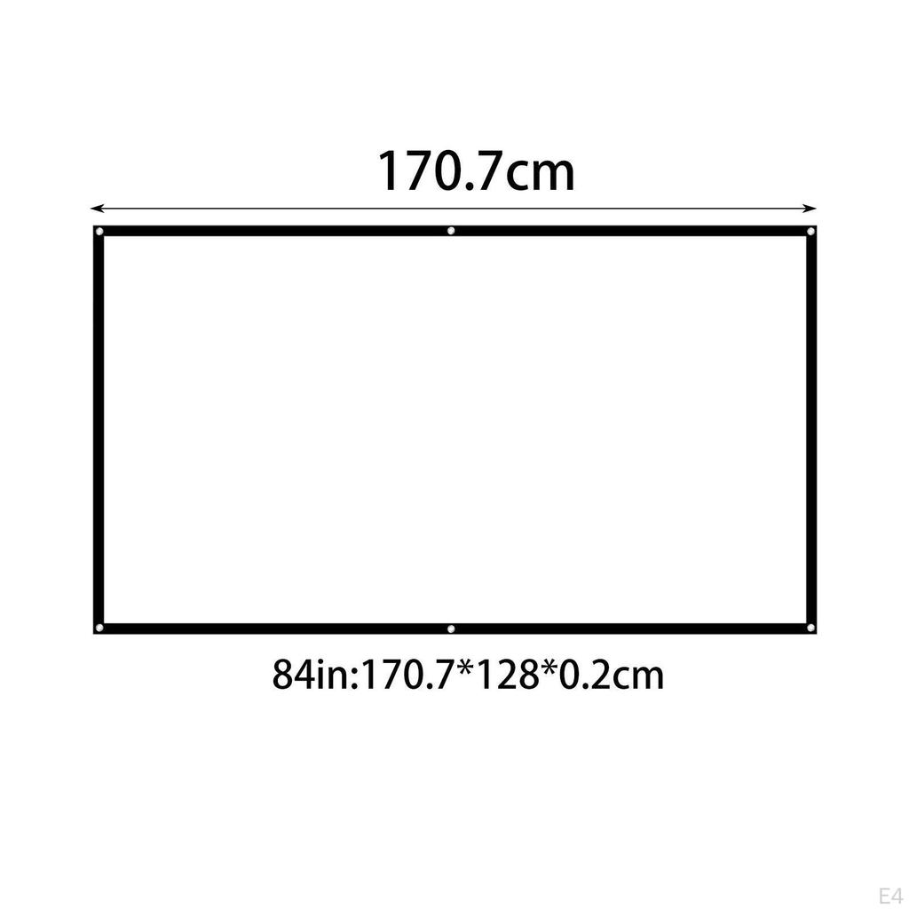 16:9 экран проектора проекционный занавес белая 3D пленка портативная для