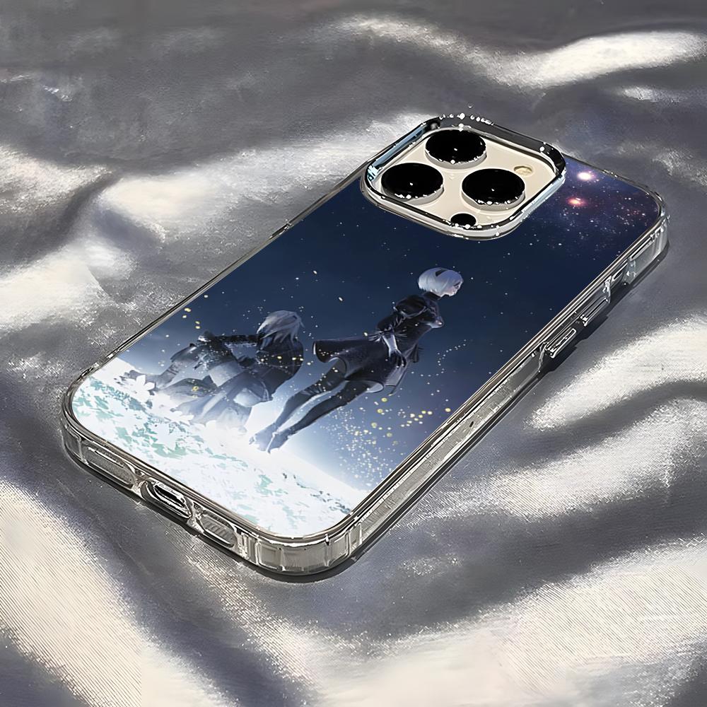 Чехол для телефона N-NieR A-Automata для IPhone 17 Pro Max 16 15 14 Pro Max IPhone 13 Pro Max 11 Plus Прозрачный чехол