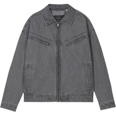 Levis American Vintage Wash Потертая Повседневная Удобная Джинсовая Куртка на Молнии с Длинным Рукавом Мужские куртки 005MU-0000