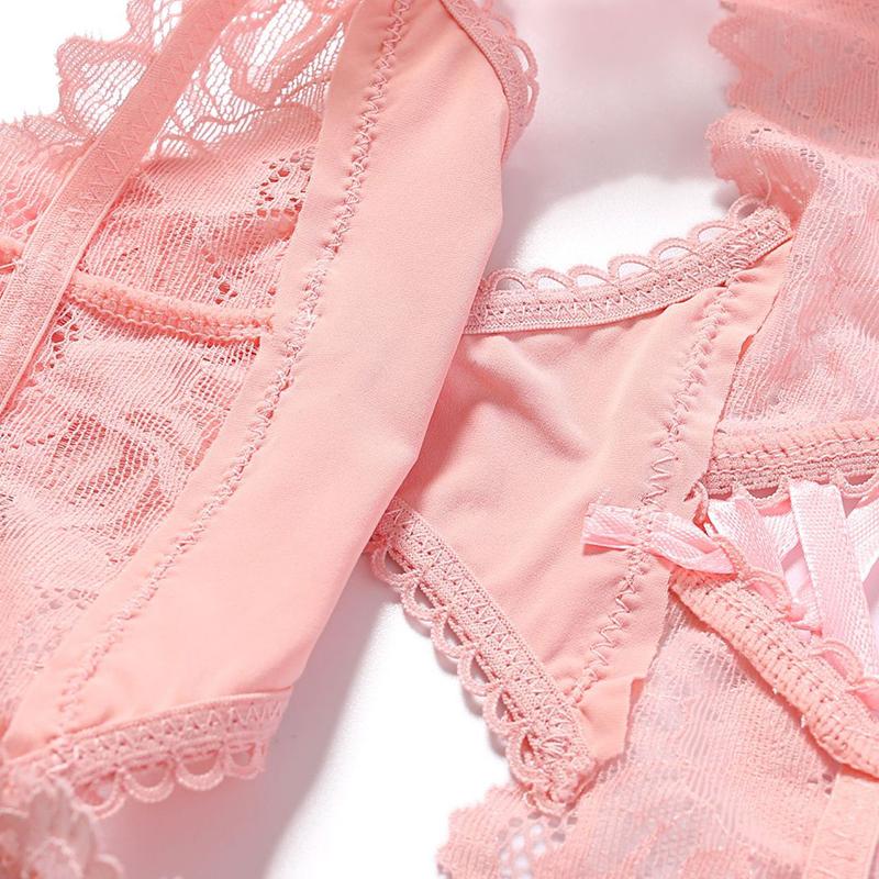 Women's Strap Cross Hollow Thongs Lace Seamless Panties Crotch Cotton Briefs Summer Quick Dry Underwear