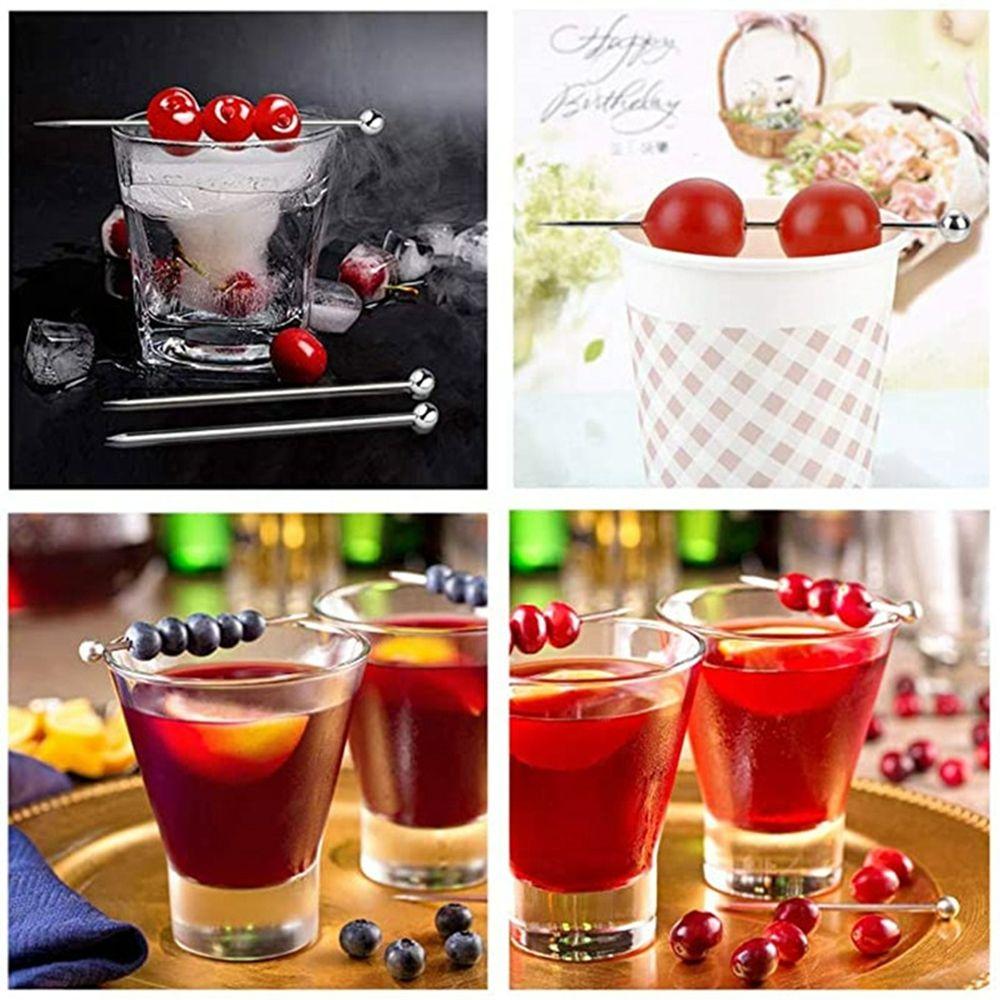 Creative Party Bar Kitchen Tools Decoration Cocktail Picks Toothpicks Fruit Sticks Fruit Fork