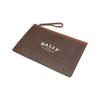 Bally Монограмма Логотип Цветные Блоки Винтажная Кожаная Сумка-Клатч Мужские Кошельки Коричневый 6300393