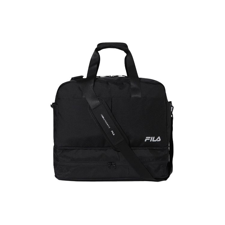 FILA Logo Nylon Shoulder Crossbody Travel Bag Unisex bags Black FS3BSF6102XBLK