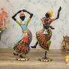 Wrought Iron Bharatnatyam Dancing Couple Showpiece For Home Décor, 17.75 Inch, Multicolor