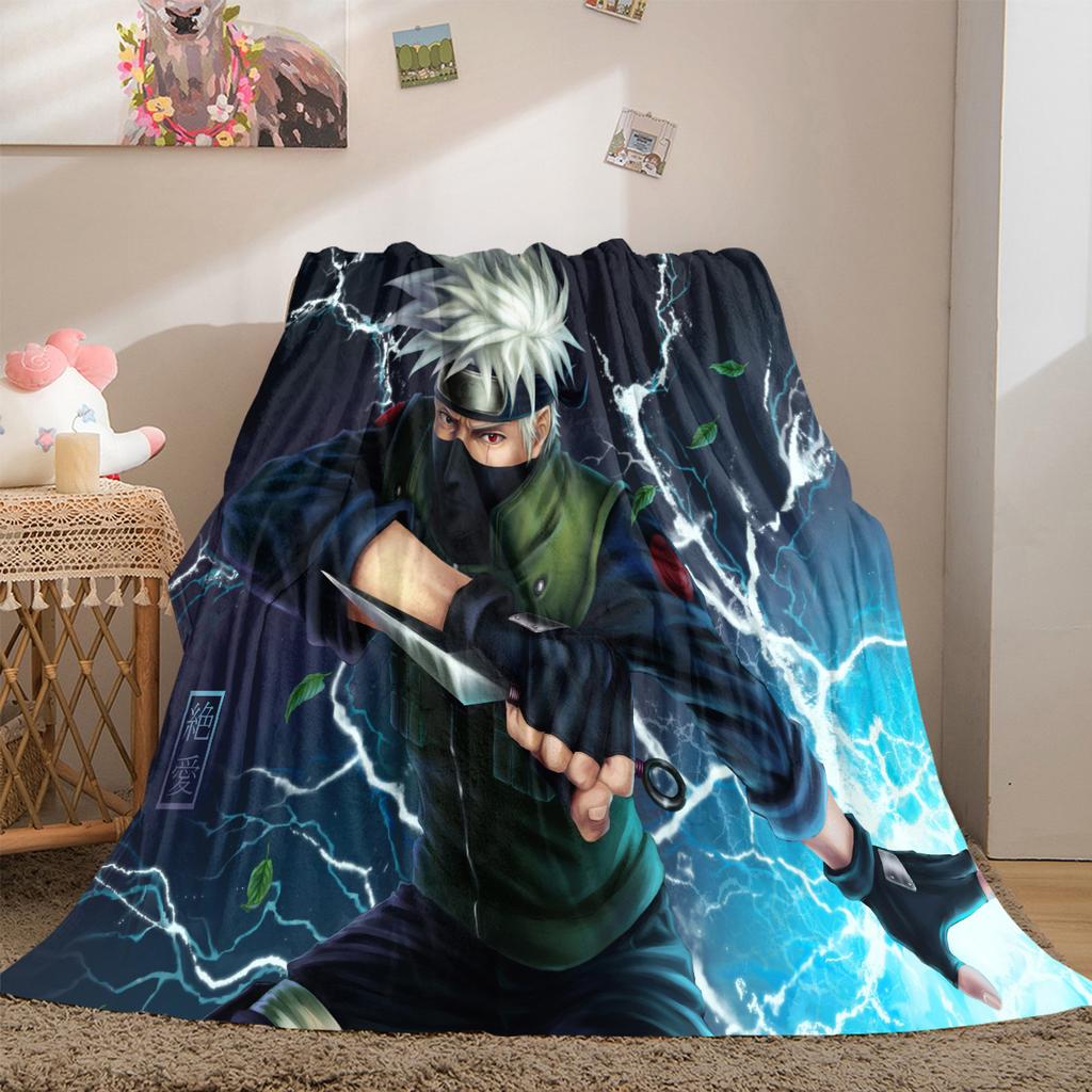 Japanese anime cartoon NARUTO famous Uzumaki Naruto blanket soft home furnishing nap decoration four seasons warm Sherpa blanket B6