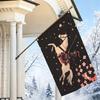 2D Flat, 1pc 2D Flat Decorative Flag, Japanese Sengoku Era Samurai Riding a Horse To Enjoy Cherry Blossoms Pattern Flag, Japanese-Style Vintage Art Ha