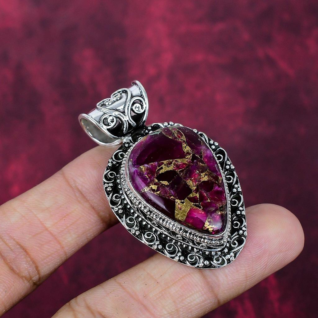 Медный Турмалин Ручной работы Подвеска с драгоценным камнем, 925 Проба Стерлинговое Серебро Красивое Подвесное Ювелирное Изделие