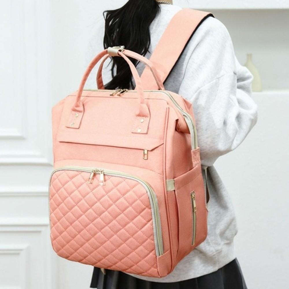 Nylon Diaper Backpack Large Capacity Maternity Travel Bag Multi-functional Nappy Bagpack  Mama