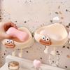 Cute Cloud Shape Wall Mounted Soap Dish Bathroom Organizer Storage Holder with Drainage for Shower Kitchen