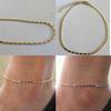 Simple Gold Women Plated Chain Anklet Ankle Bracelet Barefoot Beach Sandal