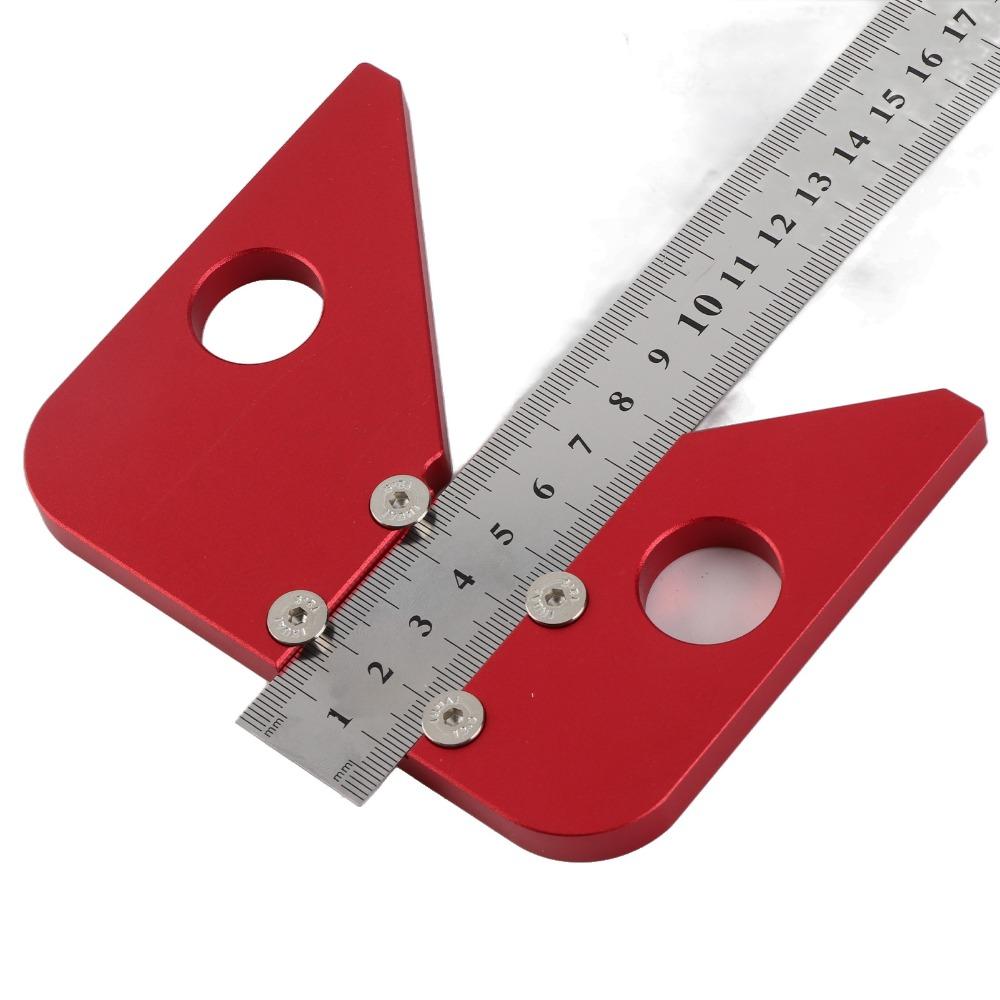 Центроискатель 45/90 градусов, разметочный инструмент из алюминиевого сплава, для разметки и разметки в деревообработке