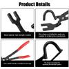 Car Repairs Kits Anti-Slip Handle Tools Car Exhaust Rubber Pad Pliers Exhaust Hanger Removal Puller Exhaust Pipe Gasket Removal Plier
