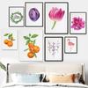 Декор кухни Акварельная настенная живопись Печать на холсте Постер Настенный декор Картины Домашний декор Скандинавские минималистские картины Без рамки