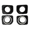 Land Rover Discovery 4 Fog Light Bezels, Silver/Black, LR051335/6/7