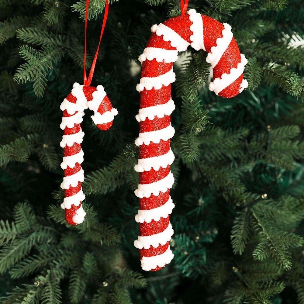 2pcs Twisted Christmas Foam Candy Cane Mini Christmas Tree Decoration  Party Favors