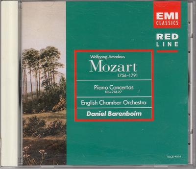 CD АНГЛИЙСКИЙ КАМЕРНЫЙ ОРКЕСТР МОЦАРТ Моцарт Концерт для фортепиано с оркестром №№. 21 и TOCE4034 1997 Япония Оби Классический Б/У