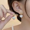 925 Silver Needle Luxury Heart Earrings for Women – Trendy, Versatile, Elegant Celebrity Style