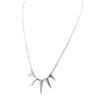 Les Trésors De Lily [P4889] - Silver 'Triangles' Steel Necklace