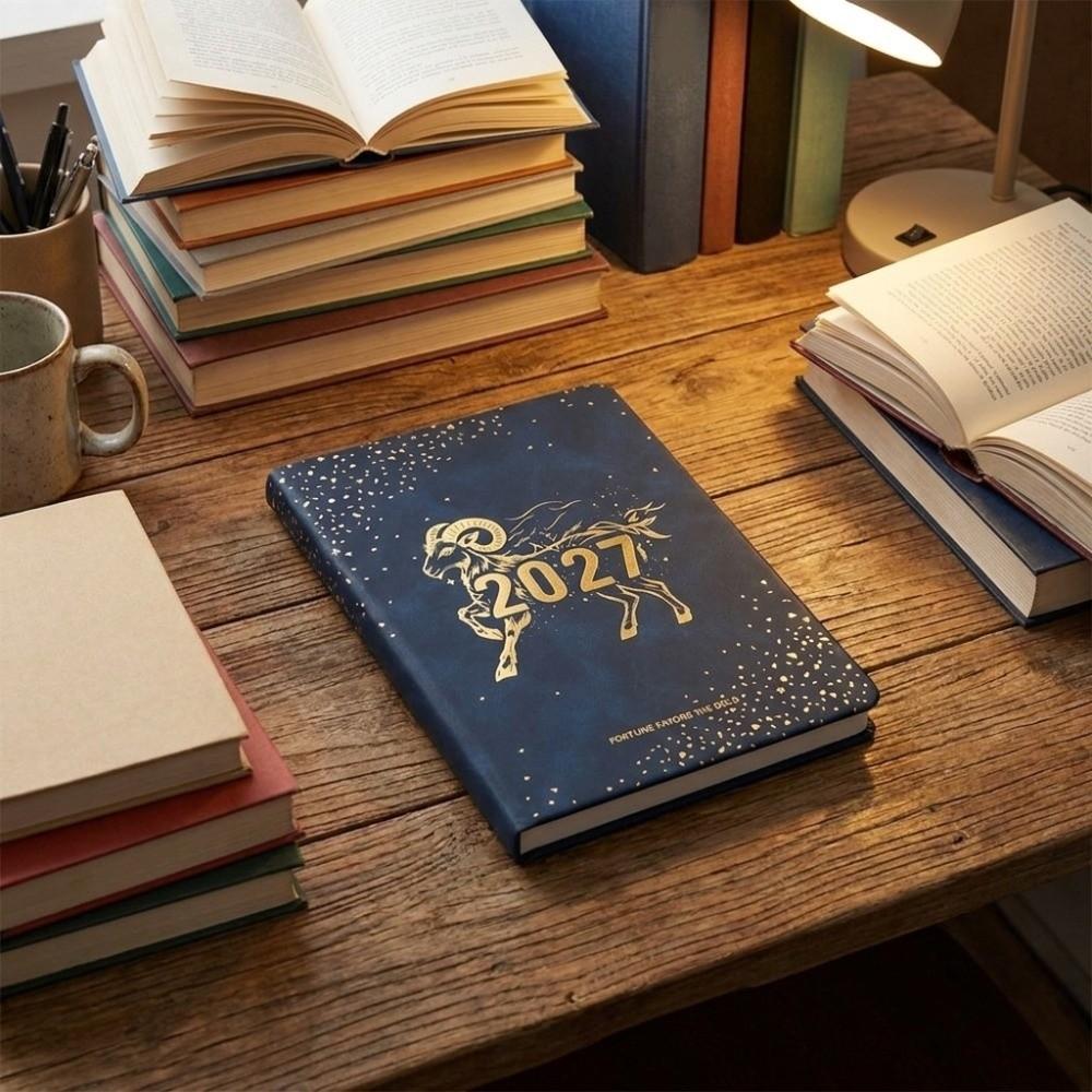 A5 2027 Annual Calendar Notebook Chinese Zodiac Planner Journal Sheep Year Planner Office