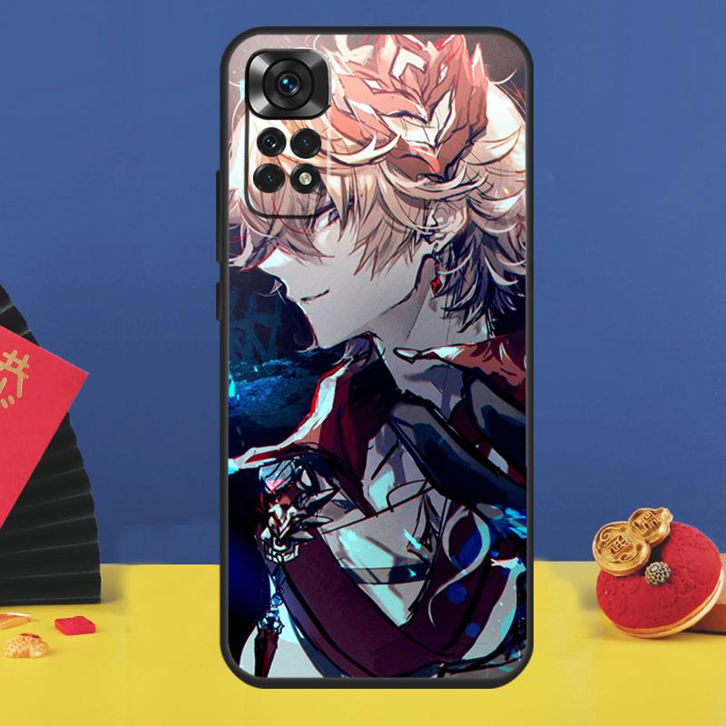 Чехол для телефона Genshin Impact Тарталья для Xiaomi Redmi Note 14 Pro 13 12 9 10 11 15 Pro Plus 10C 12C 13C 14C 15C