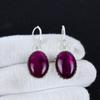 Серьги из серебра 925 пробы с розовым лабрадоритом, висячие серьги из серебра в стиле бохо, подарки на День благодарения, подарки для нее