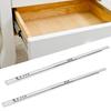 2Pcs Cold-Roll Steel Sheet Drawer Slide Rail Two Way Slide Drawer Slide Track  Dresser