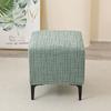 Elastic Square Stool Cover Solid Color Footstool Case Durable Pouf Stool Cover  Living Room