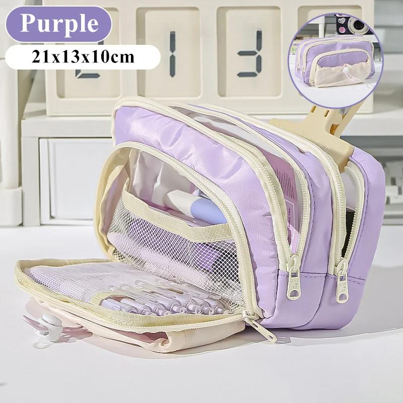 Большая вместимость 5 слоев пеналов Kawaii Pencil Pouch Симпатичный держатель для ручек Box для студентов Back To School Канцелярские принадлежности