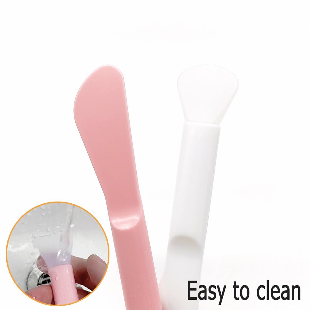 Набор из 6 косметических шпателей, мягкая силиконовая ложка-скупер для экстракции, инструмент для DIY масок для лица, крема для лица, сыворотки, глины, поделок, аппликатор для макияжа