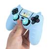 Мультяшный Милый Силиконовый Чехол для Геймпада PS4 с Колпачками на Стиках, Наклейками и Противопылевым Кольцом