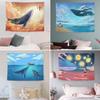 Nordic Ins Anime Tapestry Cartoon Background Cloth Bedroom Living Room Hanging Cloth Room Decoration Cloth Wall Cloth