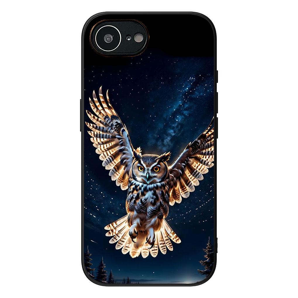 Soft Cover for Samsung Galaxy S22 S21 S20 FE Ultra Plus A35 A36 A55 A37 A33 A34 A57 Coque Phone Case Bird Owl Comics Lovely