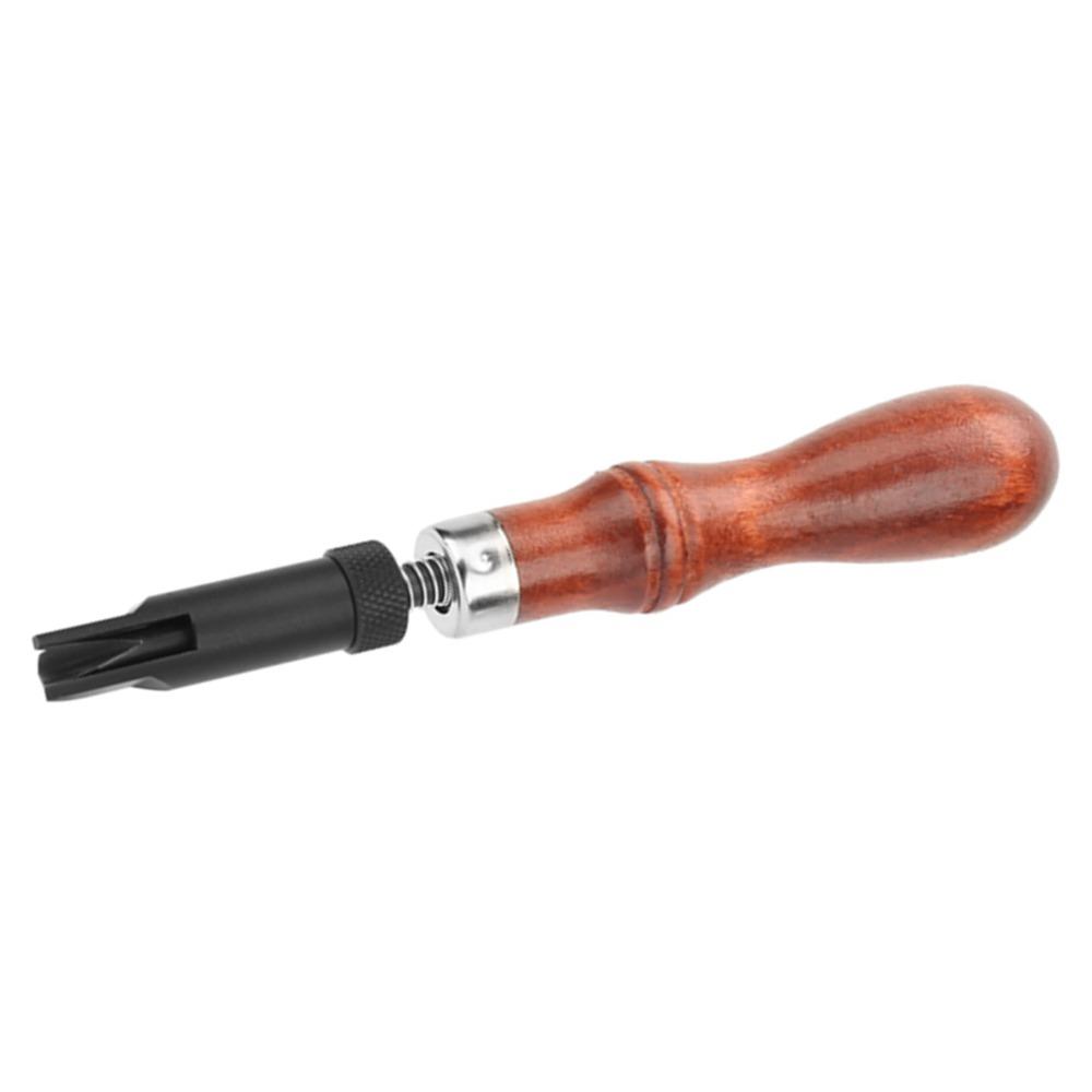 V Type Blade Leather Grooving Gouge Adjustable Blade Wood Groover Craft Tool Wood Burning