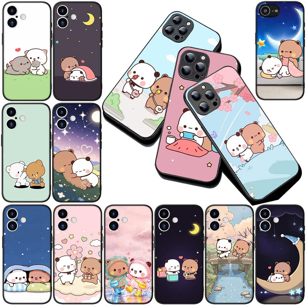 Casing for Apple iPhone 17 Pro XS Max Air 6 7 8 Plus 5 + SE 2022 SE2 16E Phone Cover Soft Case Bubus Panda Cartoon Bear Dudus
