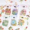 1 Bag Beautiful Flower Sticker Pack Plant Hand Account DIY Material Decorative Stationery Stickers ZPG