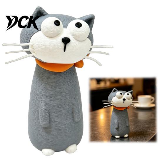 Аксессуары для офисного стола Милая фигурка кота из мультфильма, 3D-печатная статуэтка Каваий Кити, Минималистичная декоративная фигурка животного Настольное украшение для