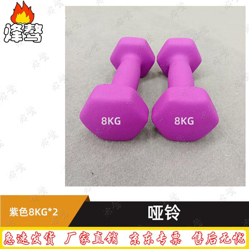 Fengaoh Solid Cast Iron Dipped Dumbbell Set