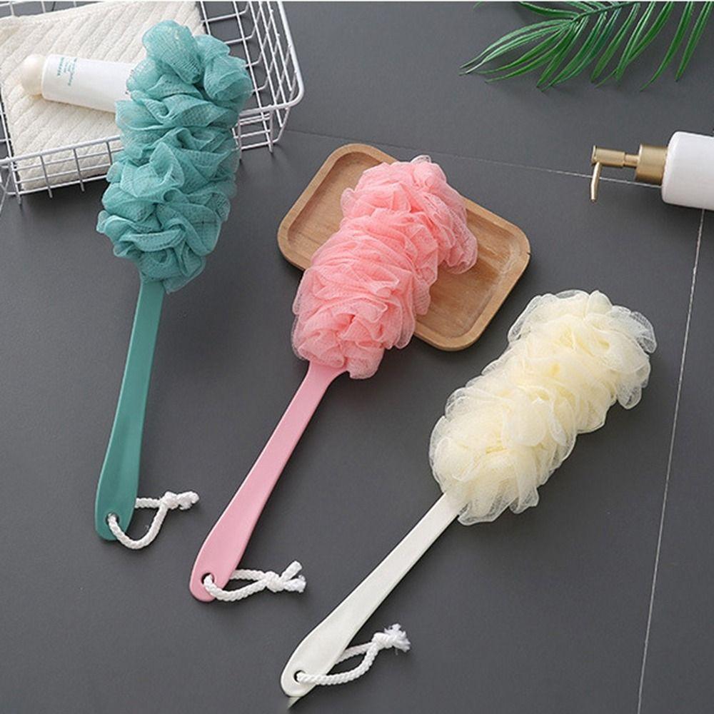 Hanging Long Handle Bath Brush Wipe Gauze Shower Brush New Body Wash Brush Shower