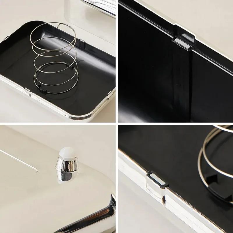 Легкая роскошная гальванизированная коробка для салфеток для дома, гостиной, рабочего стола, креативное хранение салфеток, европейская ретро-бумажная коробка для детских салфеток