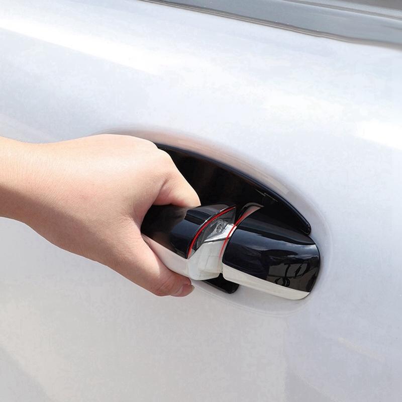 1Set Exterior Door Handle Trim Cover For Mercedes-Benz C/E/GLC/GLB/A/B/GLE/GLS/CLA/GLA-Class Door Pull Stickers LHD