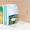 Thickened Divided Book Stand Save Space Desktop Sorting Rack Acrylic Book Stand  School