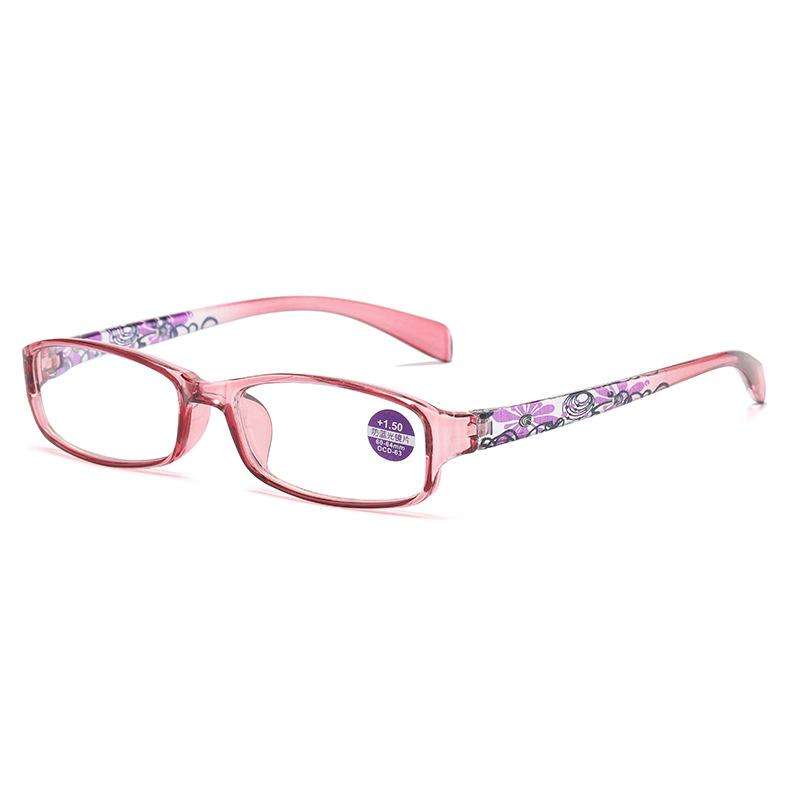 New women's classic anti-blue reading glasses TR fashion printing anti-blue reading glasses direct supply