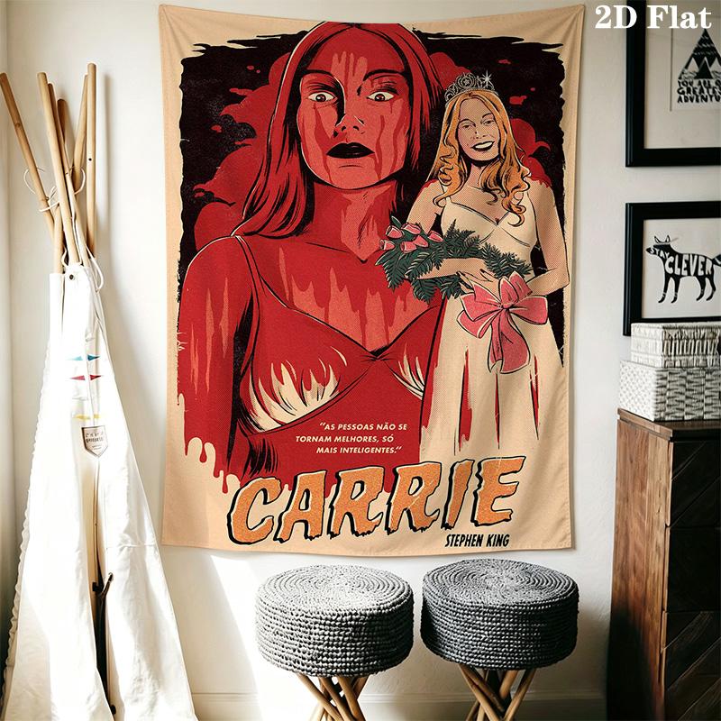 Horror Style Pattern Home Decor Tapestry, Wall Hanging, Decorative RV Wall Cloth.SGT0917370