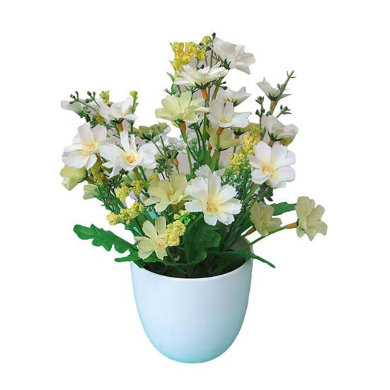 Искусственное растение изысканное мастерство орнамент мини нежный пластиковый искусственный цветок декор для офиса