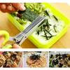 Multifunction Layers Kitchen Scissors Stainless Steel Vegetable Cutter Scallion Cooking Tool Cutting Herbs with Cleaning Comb