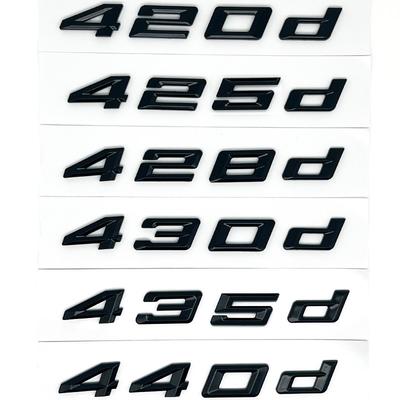 3D ABS Наклейка с буквами на задний багажник автомобиля для BMW 4 серии F32 F33 F36 G22 G23 G26 - 420i 425i 428i 430i 435i 440i 450i Шильдик
