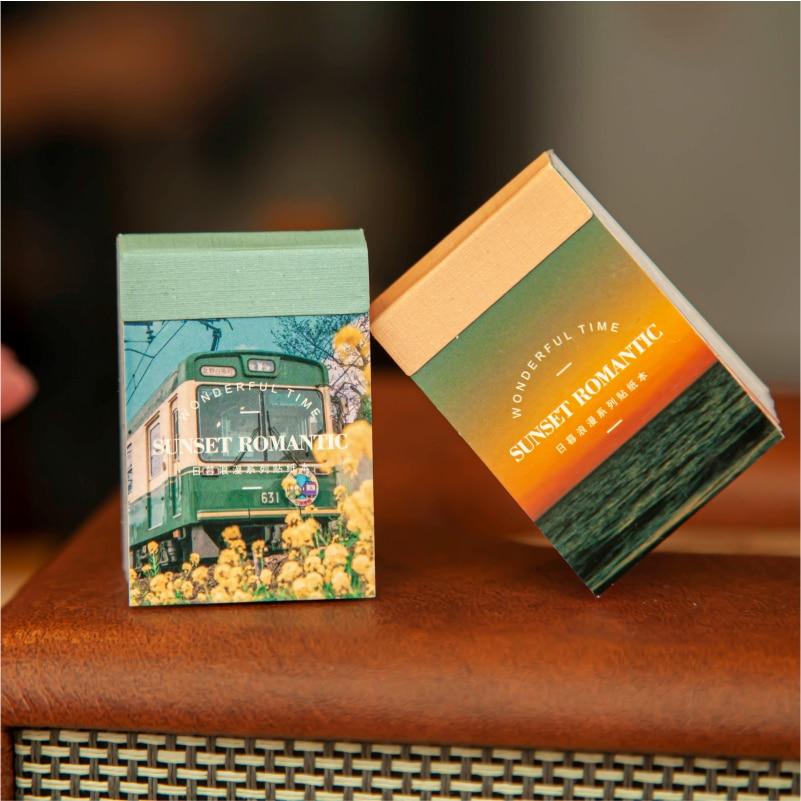 50 шт./книга, серия декоративных наклеек Sunset Romance, Скрапбукинг, Diy Stick, этикетка, дневник, канцелярские принадлежности, альбом, журнал, наклейка Ins